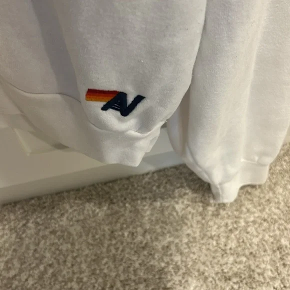 Aviator Nation White Sweatshirt. Size S. Perfect condition. Worn once. - Picture 3 of 5